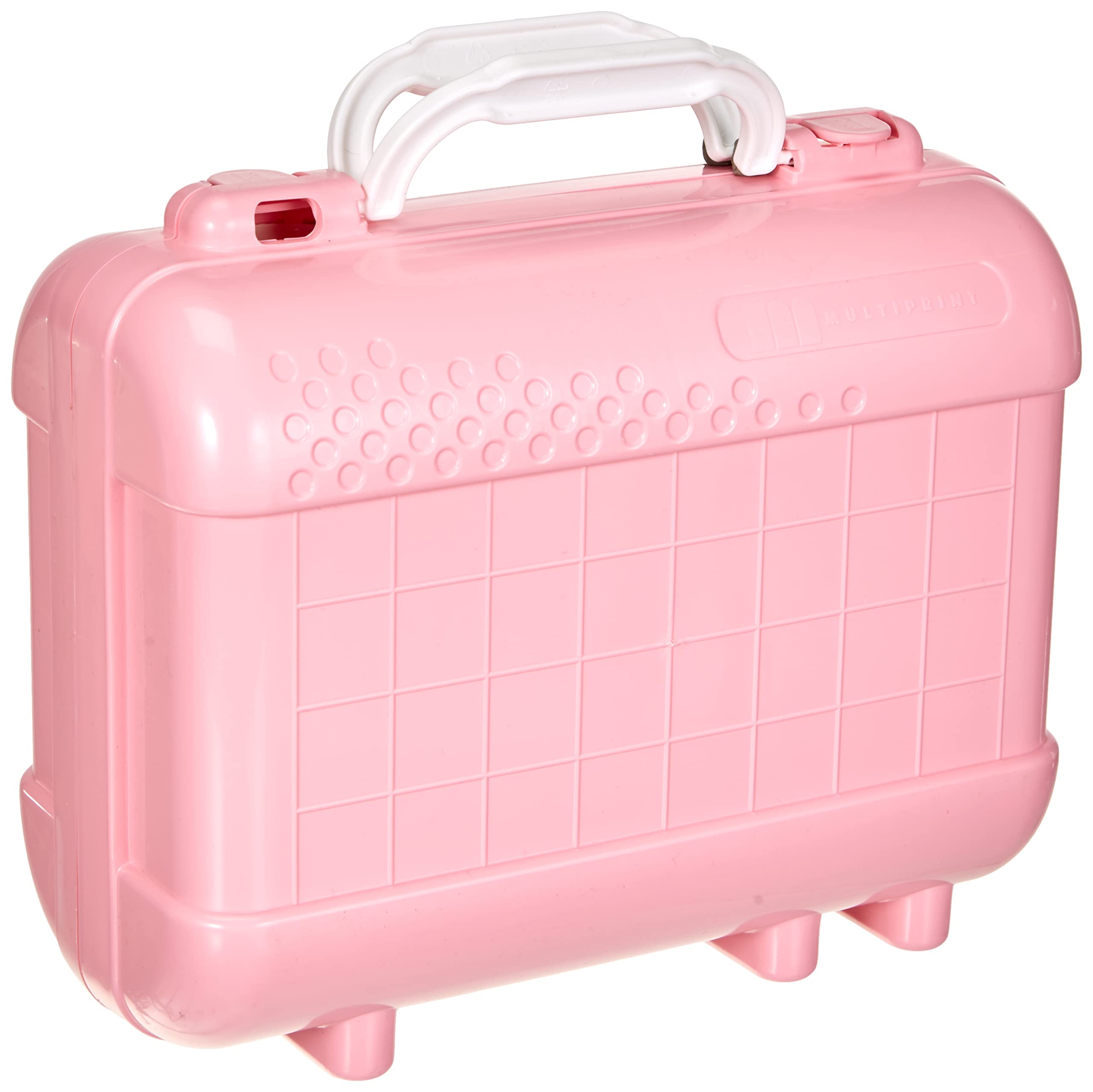 Multiprint - Disney Minnie Travel Case, Made in Italy, Colouring Album, with Puzzle and Pencils, Set Baby Stamps, Wooden and Natural Rubber, Washable Non-Toxic Ink, Gift Idea, 42866