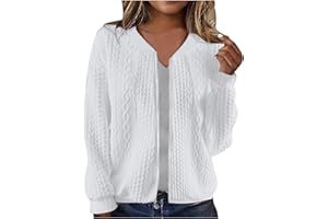 LEHOZIHEQ Women's Oversized Zip Up Hoodies Sweatshirts Cable Knit Sweater Fall Outfits Casual Drawstring Jackets with Pockets