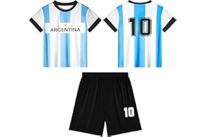 Emonyna Kids Soccer Jerseys Boys Football Practice Outfits Youth Training Uniforms Athletic T-Shirts for 5-12 Year