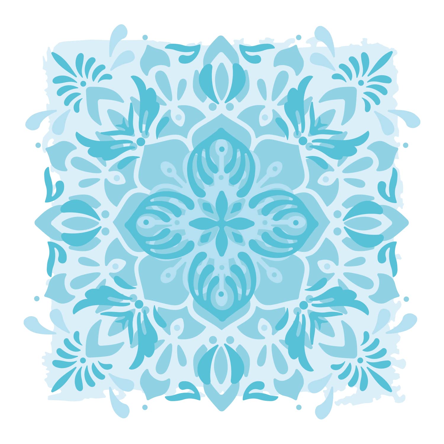 Sizzix Layered Stencils 4PK Mosaic Flowers by Jessica Scott, One Size — image 1