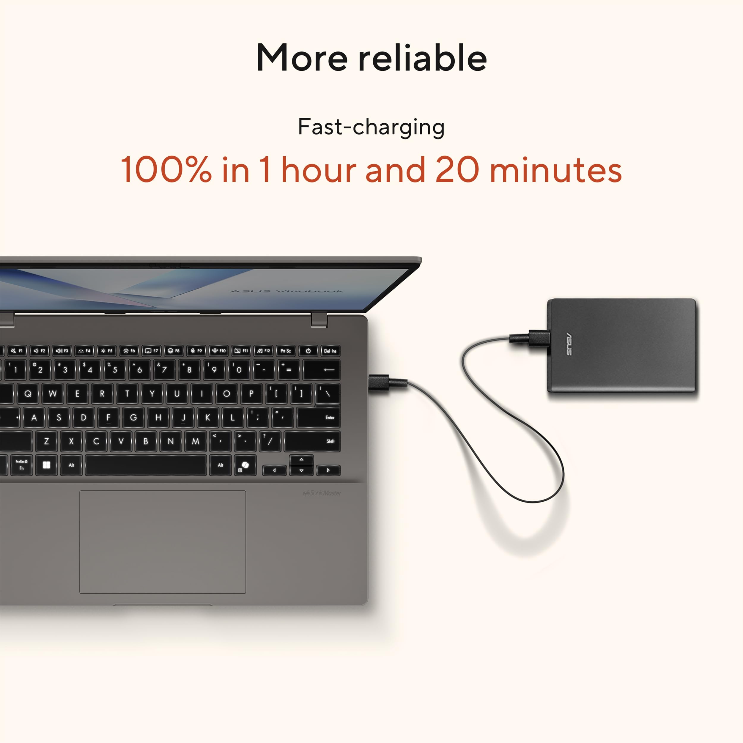 ASUS Vivobook 14 Laptop, Copilot+ PC, 14” WUXGA 60Hz Display, AMD Ryzen AI 7 350 with XDNA NPU, AMD Radeon Graphics, 16GB RAM, 512GB SSD, Platinum Gold, M1407KA-PS74