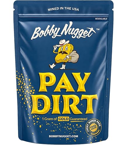 1 LB Gold Paydirt From Colorado - Unsearched Gold Bags For Home Panning, Guaranteed Gold