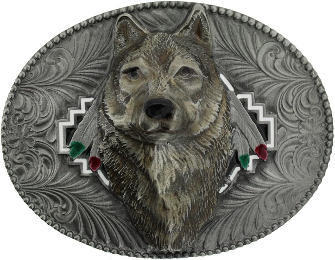 Wolf Head Belt Buckle Amazon.co.uk Clothing
