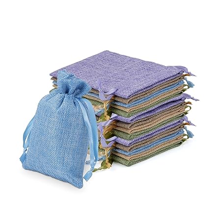 Miavogo 15 x Jutesäckchen Säckchen Kleine Geschenke für Hochzeit Verlobung Adventskalender - 10,5 x 15,5 cm