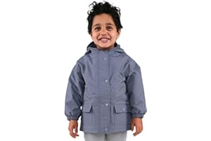 JAN & JUL Baby Toddler Kids Rain Jacket, Waterproof, Fleece-Lined, Cozy-Dry