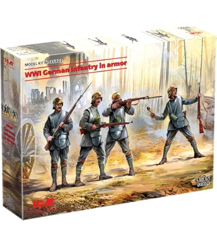 Amazon.com: ICM 35704 - Plastic Military Figures Model Kit US