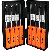Performance Tool W941 8-Piece Specialty Pick/Driver Set, Precision Pick & Hook Set with Scraper
