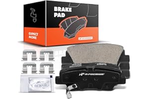A-Premium Rear Ceramic Disc Brake Pads Set Compatible with Select Hyundai and Kia Models - Accent, Elantra, Elantra Coupe/GT,