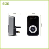 LLOYTRON MIP System 3 Doorbell Receiver – 32 Melodies, 200m Range, Black view 4