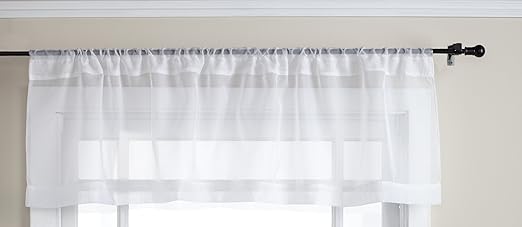Amazon Com Stylemaster Elegance Sheer Voile 60 X 14 Straight