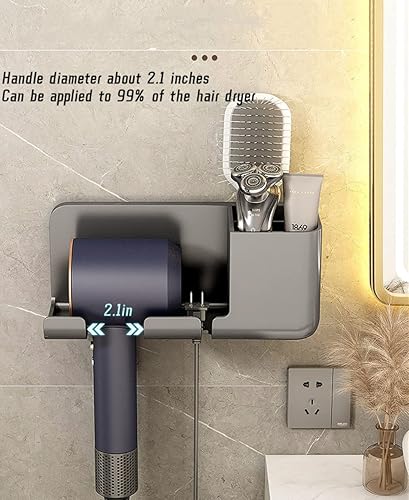 Hair Dryer Holder Self Adhesive Hair Tool Organizer Blow Dryer