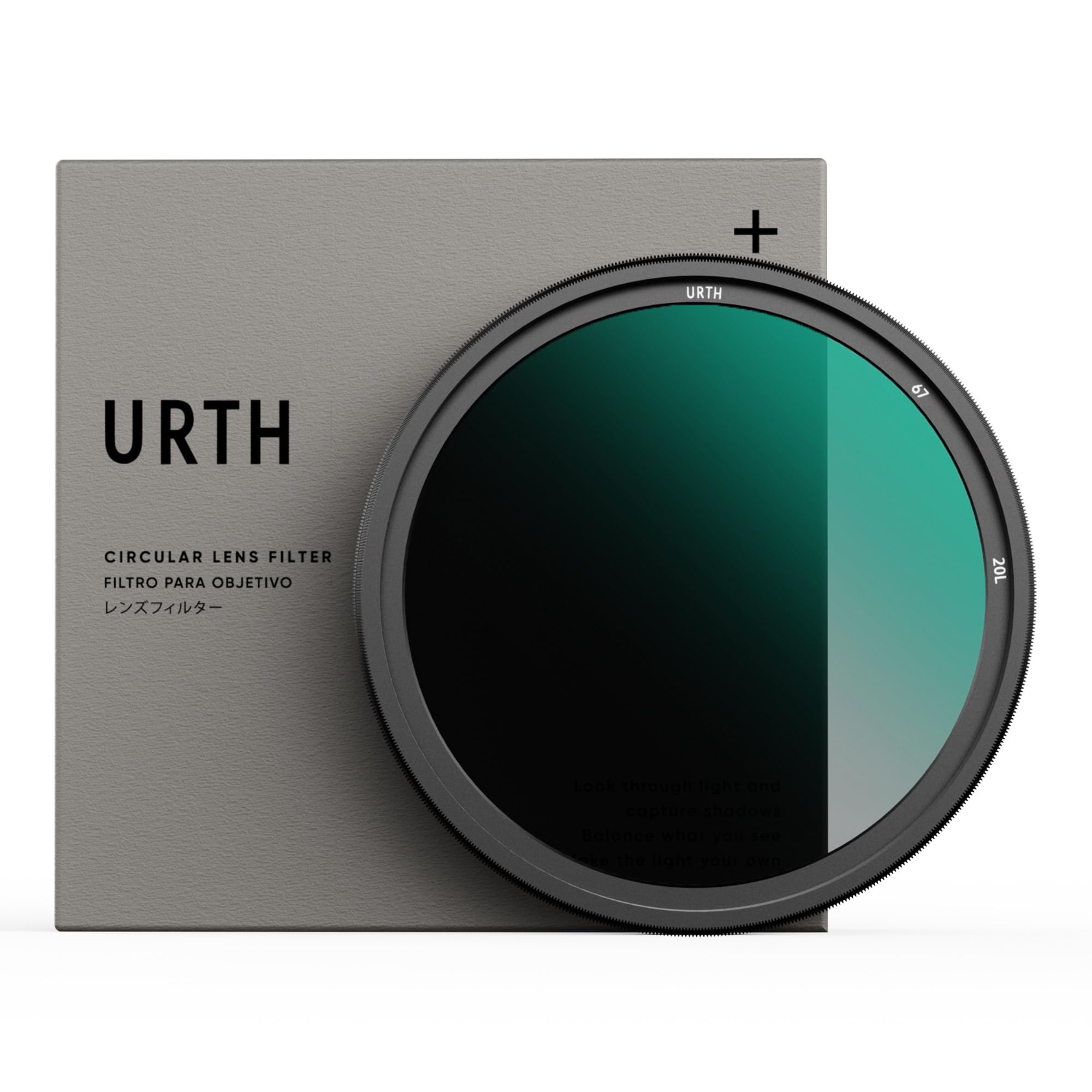 Urth 67mm ND2-32 Variable ND Lens Filter (Plus+) — 1-5 Stop Range, Ultra-Slim 20-Layer Nano-Coated Neutral Density Filter for Cameras