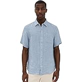 Faherty Men's Palma Basketweave Linen Shirt