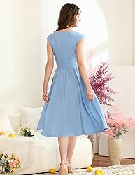 DRESSTELLS Women's Cocktail Dresses, Blue Spring