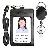Lucstar Professional ID Badge Holder with Clip