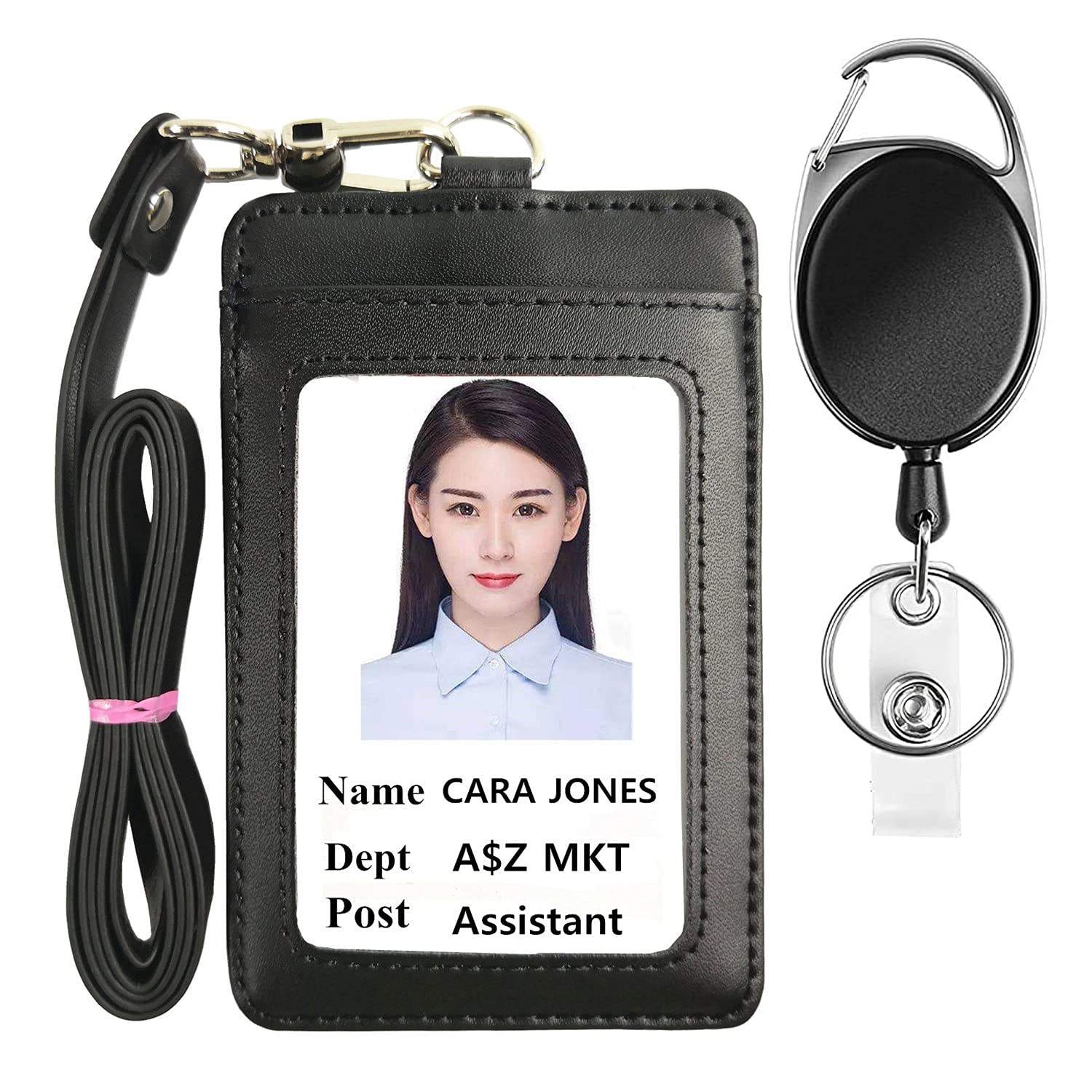 Lucstar Professional ID Badge Holder with Clip