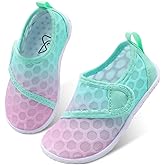 LeIsfIt Toddler Water Shoes Boys Girls Barefoot Aqua Socks Kids Breathable Quick-Dry Swim Shoes for Beach Pool Surf