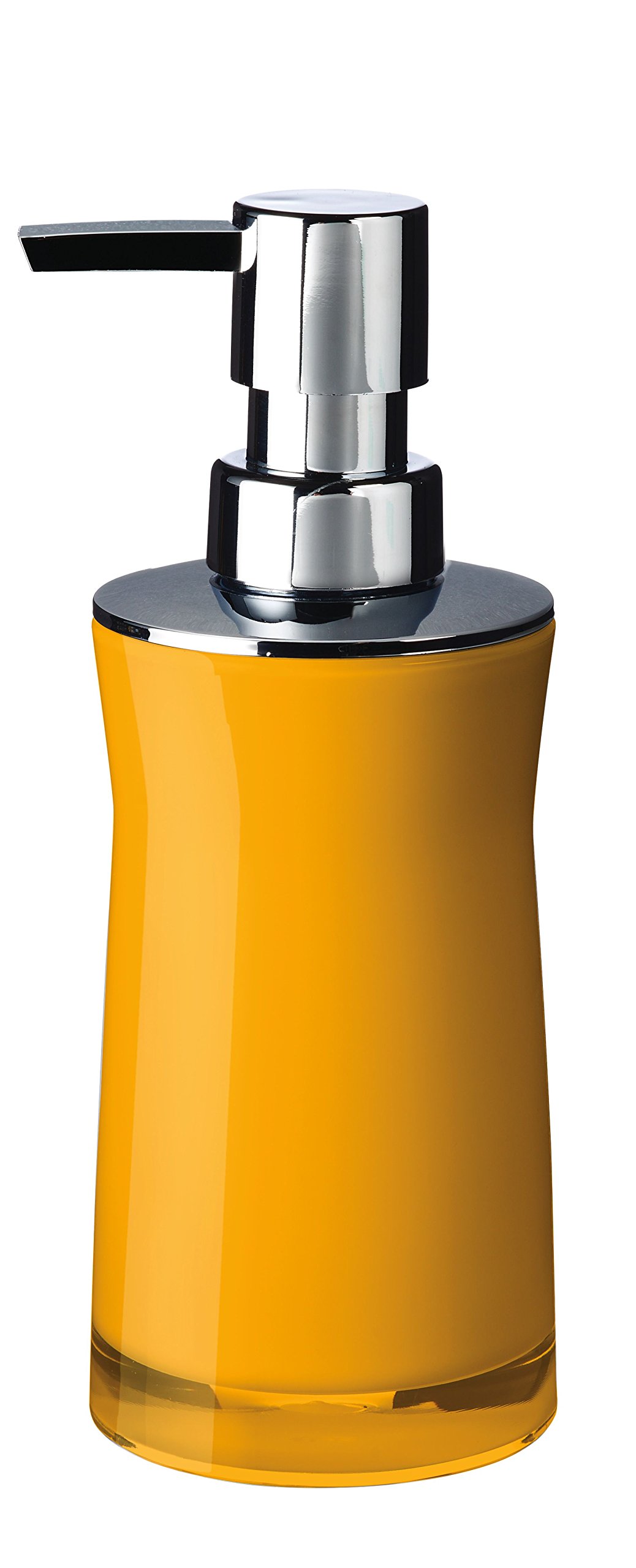 Ridder Soap Dispenser Disco, Acryl, Yellow, 6.5 x 6.5 x 19 cm