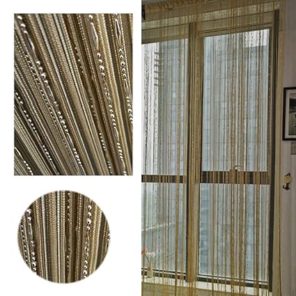 Lchulle Bead Curtains Luxury String Curtain Water Droplets Design