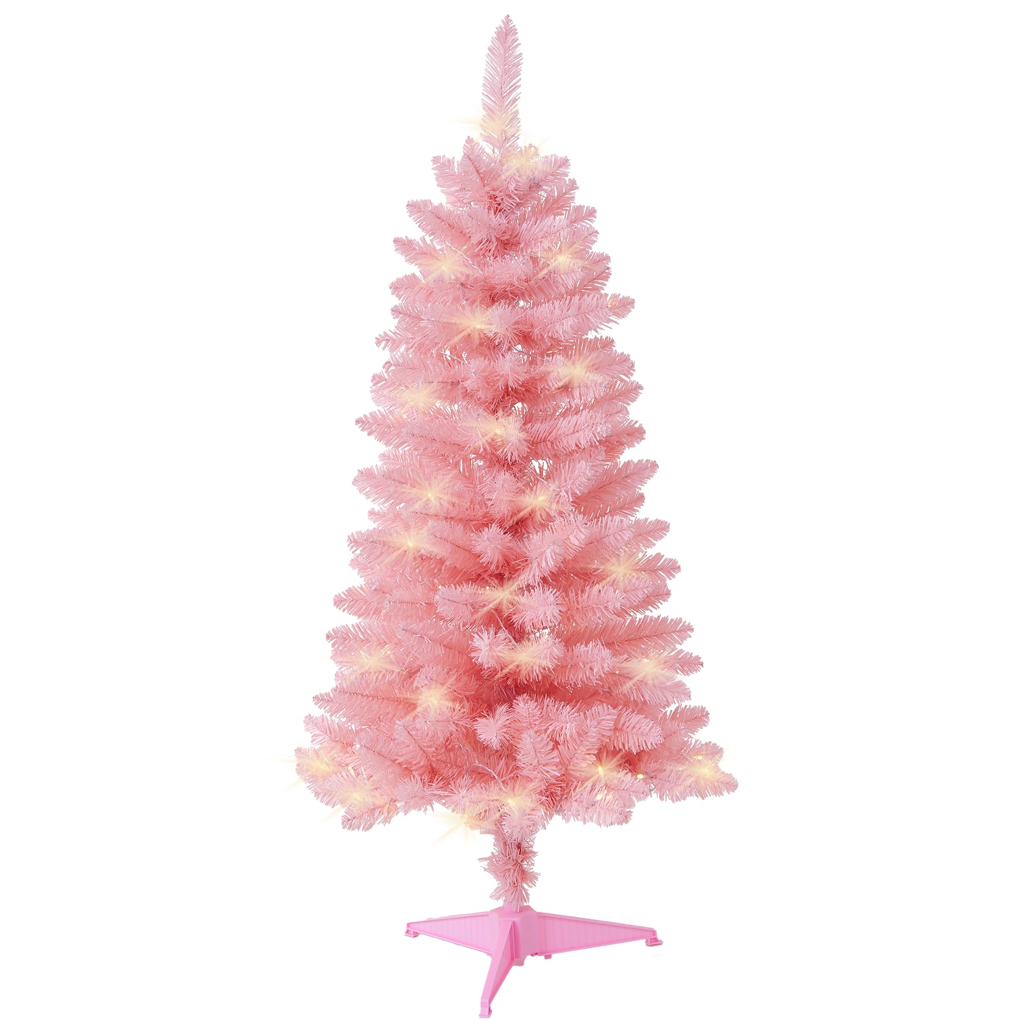 Photo 1 of Pre- Artificial Christmas Tree 4Ft, Battery Operated Desktop Xmas Tree with 70 LED 210 Branch Tips Mini Christmas Tree Decoration Indoor Outdoor