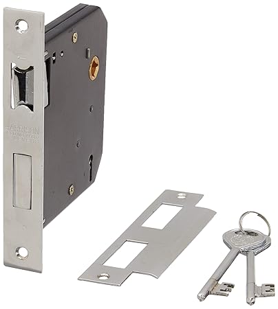 Harrison H-0577 100mm Iron Six Lever Mortise Lock Set (Silver)