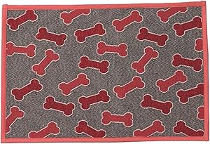 PetRageous Scattered Bones Tapestry Mat Feeder, 13 x 19/Small