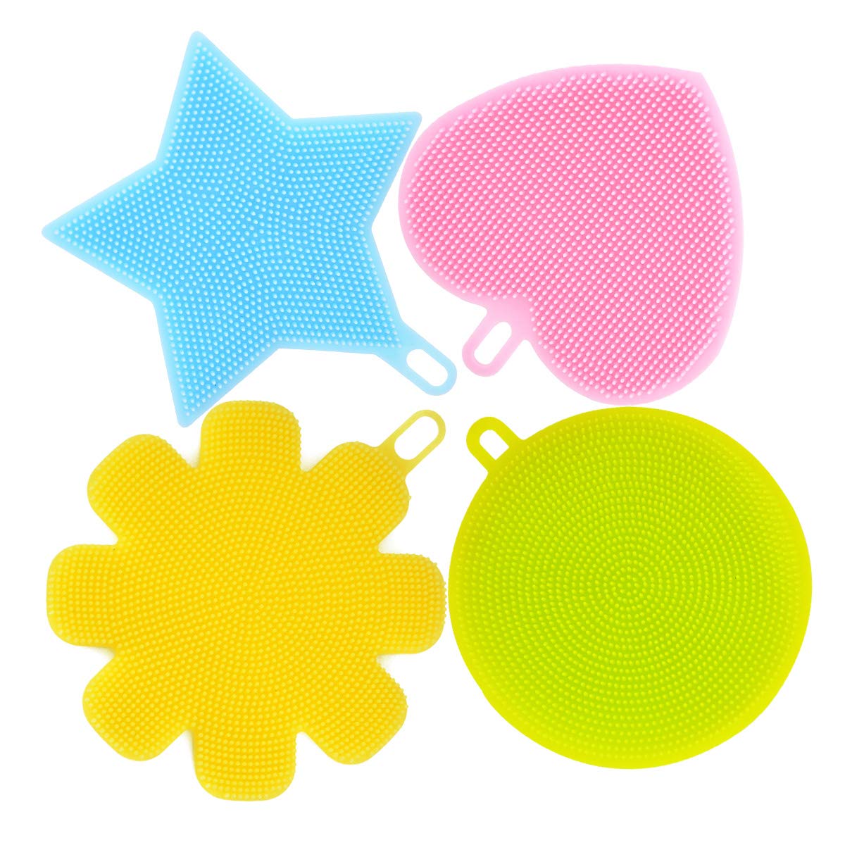 Éponge Silicone Brosse Anti-bactérienne Non Stick Brosse Éponge de Cuisine Nettoyeur de Légumes aux Fruits pour Cuisine Vaisselle à laver Nettoyage