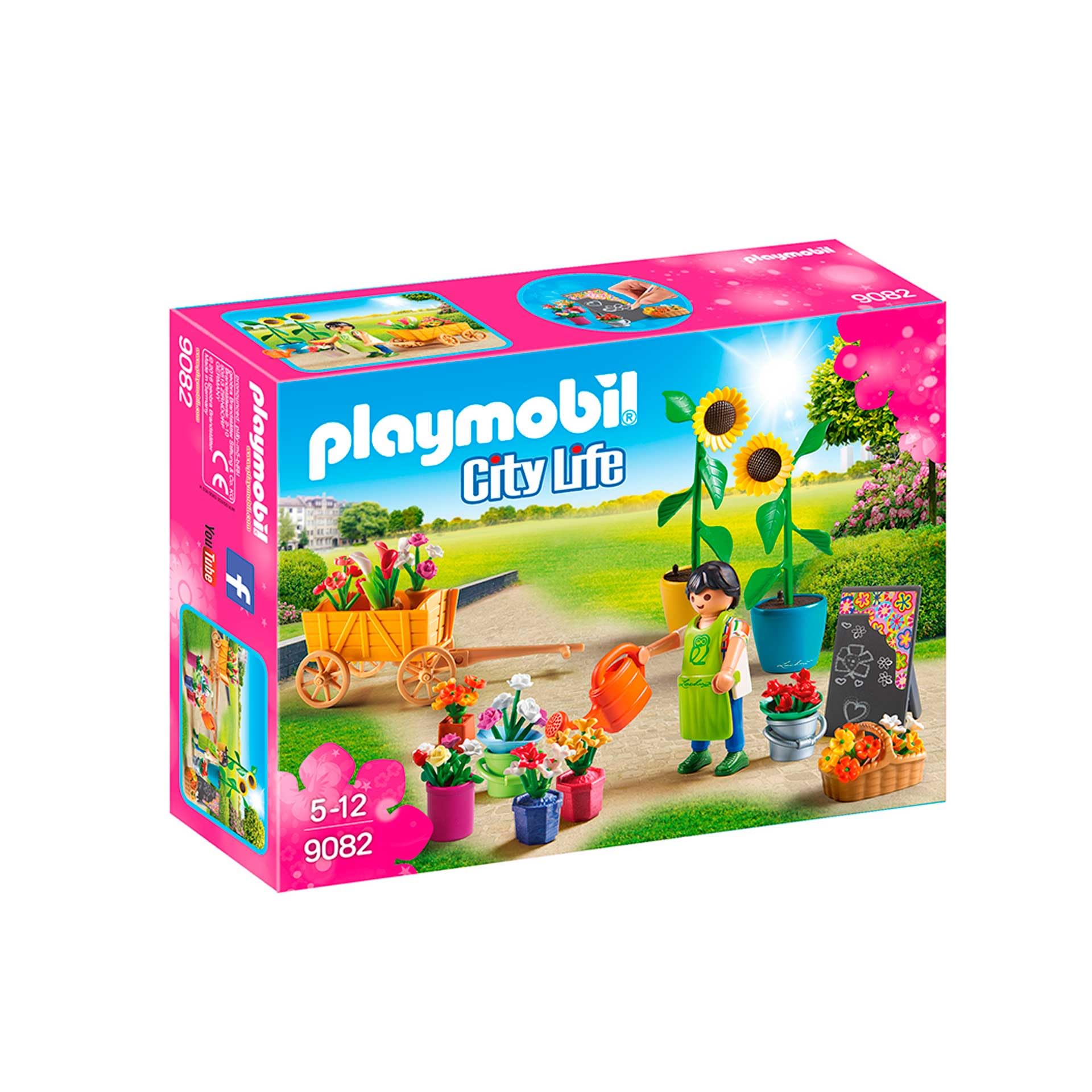 PlayMOBIL 9082 City Life Florist, Fun Imaginative Role-Play, PlaySets Suitable for Children Ages 4+