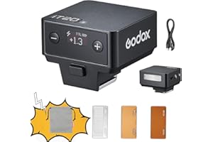 GODOX IT20 TTL MINI iFlash Camera Flash Light,700+ Flashes & 1.5 s Recycling,6 Stops (1/32 to 1/1 Power),Built in Battery wit