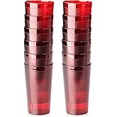 New Star Foodservice Restaurant-Grade Polycarbonate Beverage Tumblers, 20 oz, Red, Set of 12