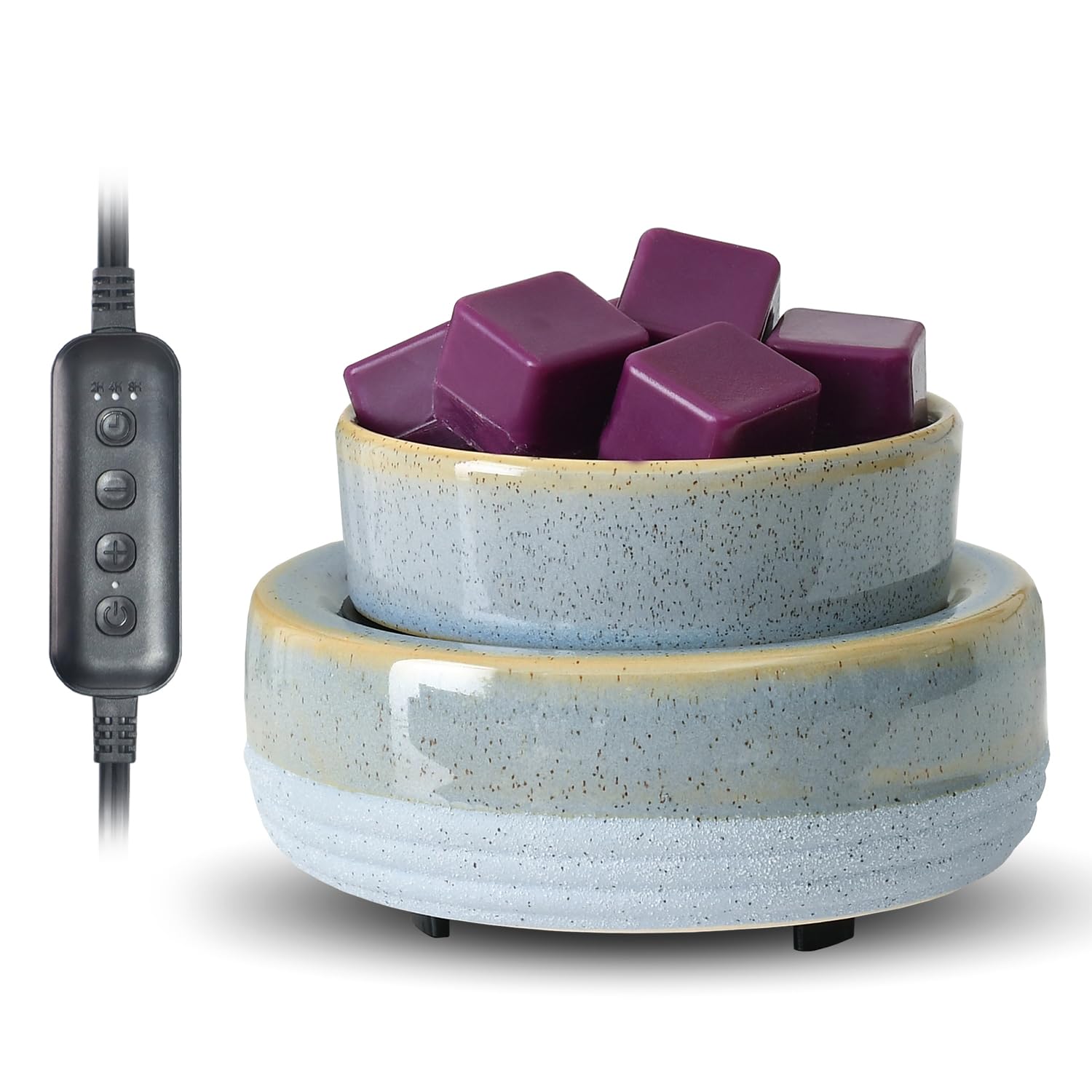 Photo 1 of Candle Wax Melt Warmer with Timer Ceramic Electric Wax Melt 4-in-1 Oil Burner Adjusting Temperature Fits Yankee Large Jar Scented Candle for Home Decor Birthday Gifts for Women Mom Grandma Girls