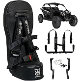 UTVMA Bump Seat Compatible With Can Am X3 - Easy Install | UTV Jump Seat | Bump Seat for Kids - Harness &amp; All Mounting Hardware Included, Front or Rear Use | All Models of X3 | (2017-2025)
