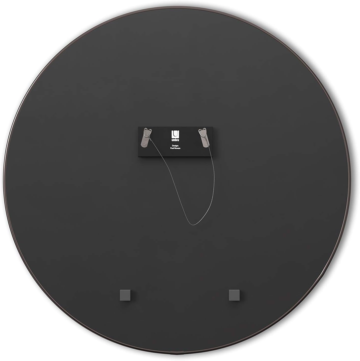 Umbra, Titanium Hubba 34 Inch Round Entryways, Bathrooms, Living Rooms and More, Doubles as Wall Art, 34-Inch Circle Mirror, Finish: Home & Kitchen