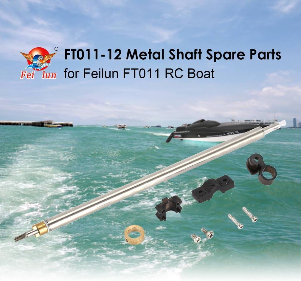 KinshopS FT011-12 Steel Tube Metal Shaft Spare Parts Kit for Feilun FT011 RC Boat