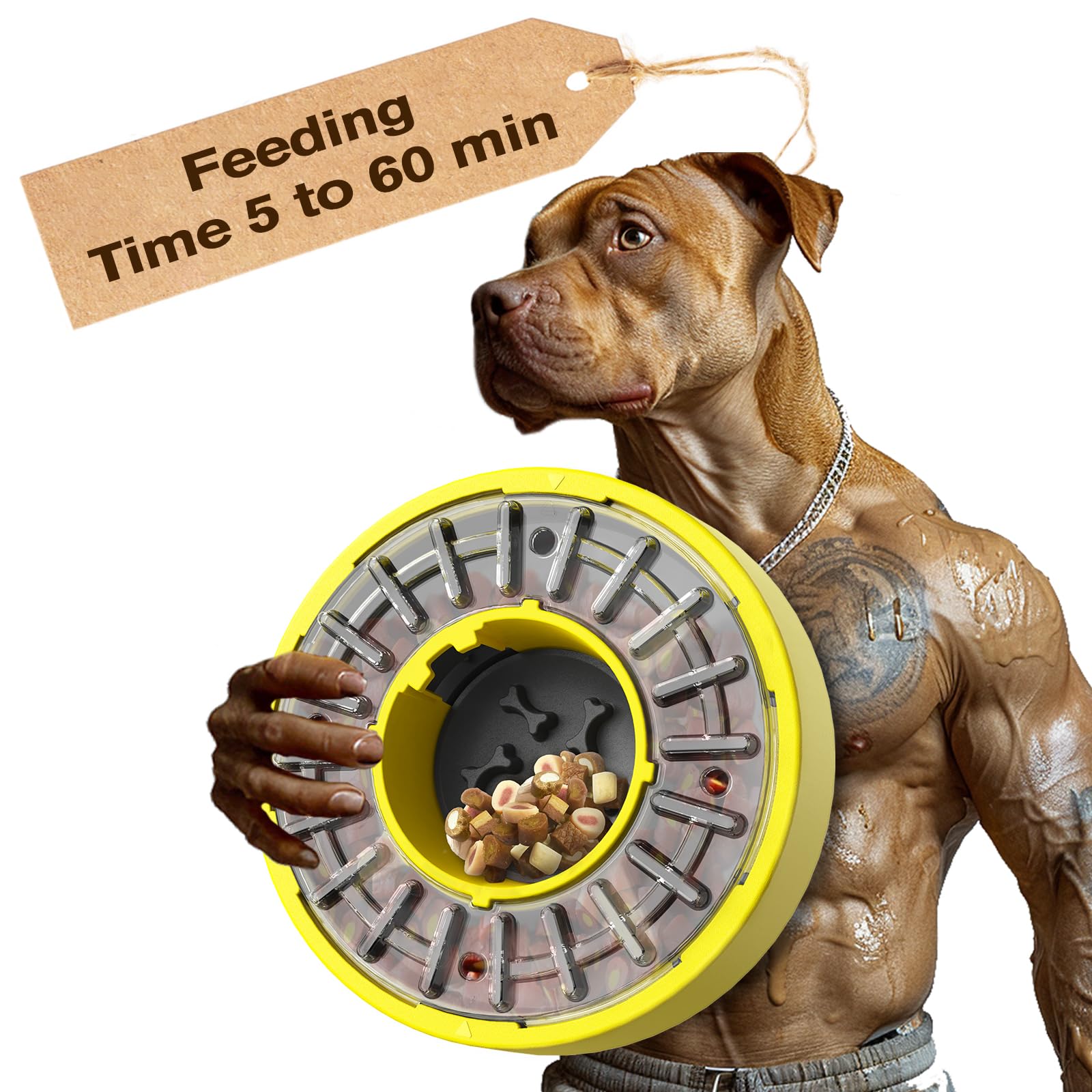 KADTC Dog Slow Feeder Bowl That Slow Down Eating Rotate N Eat kadtc-dog-slow-feeder-bowl-that-slow-down-eating-rotate-n-eat