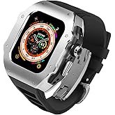 316L Stainless Steel Case with Band for Apple Watch Ultra 3/2/1 49mm, Series 11/10 46mm, Luxury Rugged Military Protective Metal Cover Tactical Heavy Duty Protection Strap