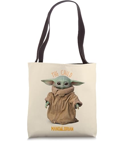 Amazon.com: Star Wars The Mandalorian Grogu White Tote Bag