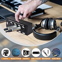 Copkim 8 Pack 4 Channel 3 Pin Multi Network XLR