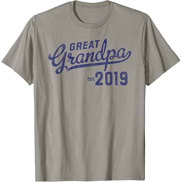 Amazon.com: Grandpa Since 2017 New Proud Grandfather T-Shirt