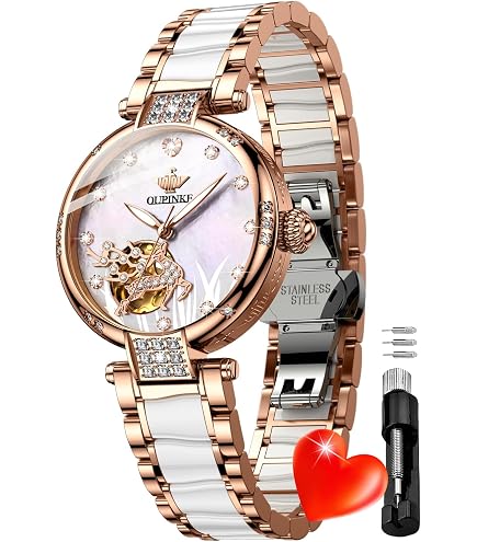 Amazon.com: OLEVS Women Automatic Mechanical Watches Self  display picture 2
