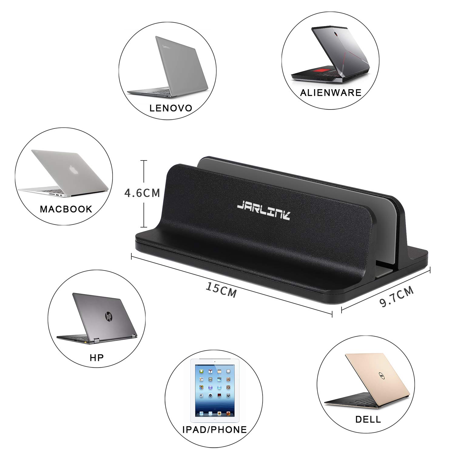 JARLINK-Vertical-Laptop-Stand-Adjustable-Laptop-Holder-Desktop-Stand-with-Adjustable-Dock-Size-up-to-173-inches-for-All-MacBook-ProAir-Microsoft-Surface-Notebooks-Lenovo-Dell-Samsung