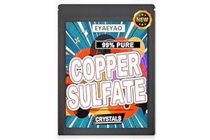 Eyaeyao Copper Sulfate Crystals, Copper Sulfate Powder Pentahydrate – 99% Pure Fine Blue Crystals (4 oz)