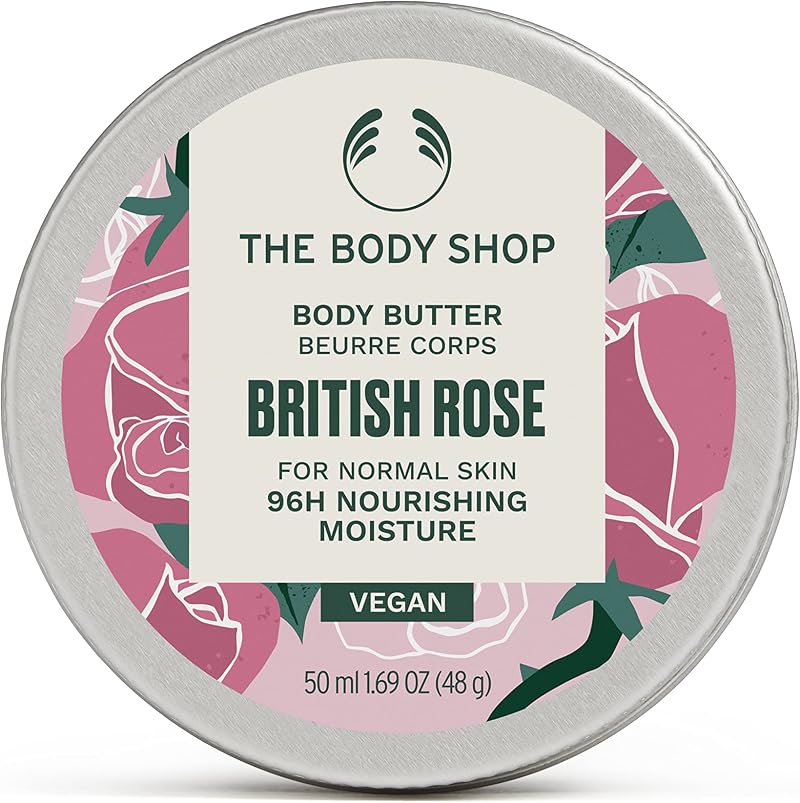 The Body Shop British Rose Body Butter 50ml - 96% natural origin
