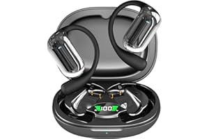 NJCMJO AI Translation Headphones,Real Time 144 Language Translator Earbuds,Open-Ear Translating Ear Buds,Bluetooth Earbuds Translation,Wireless Translator Headset for iPhone & Android,Black