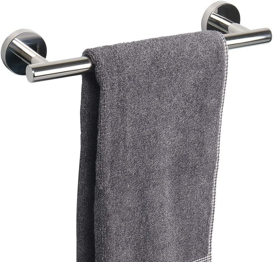 YUET Chrome Towel Rail 12 inch 304 Stainless Steel Wall Mounted