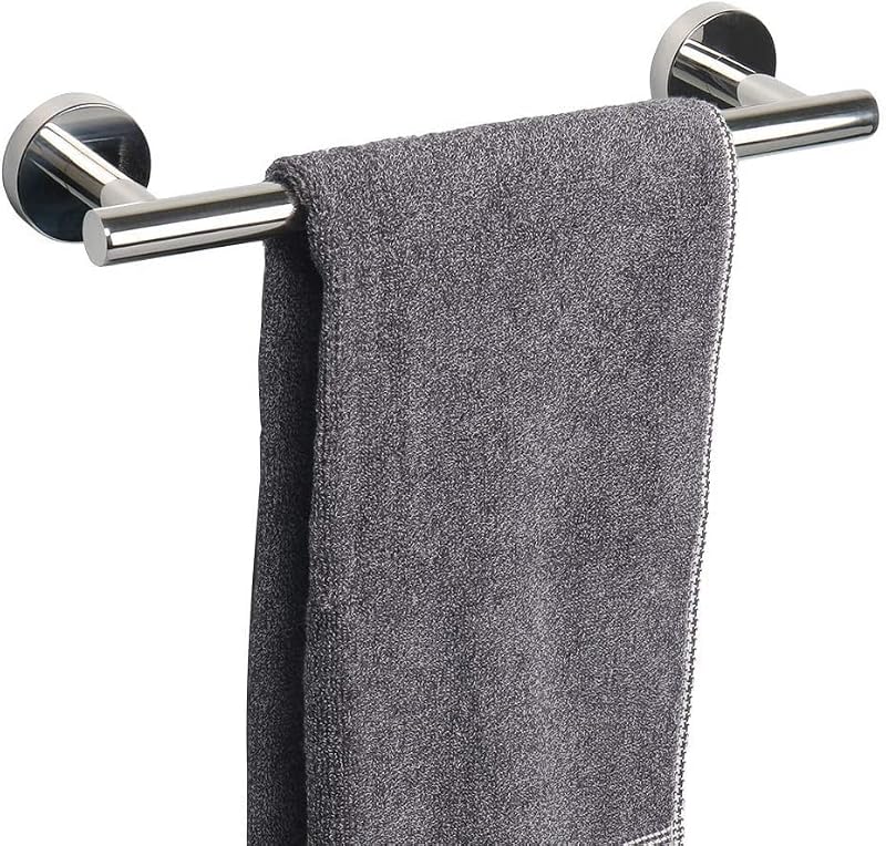 YUET Chrome Towel Rail 12 inch 304 Stainless Steel Wall Mounted