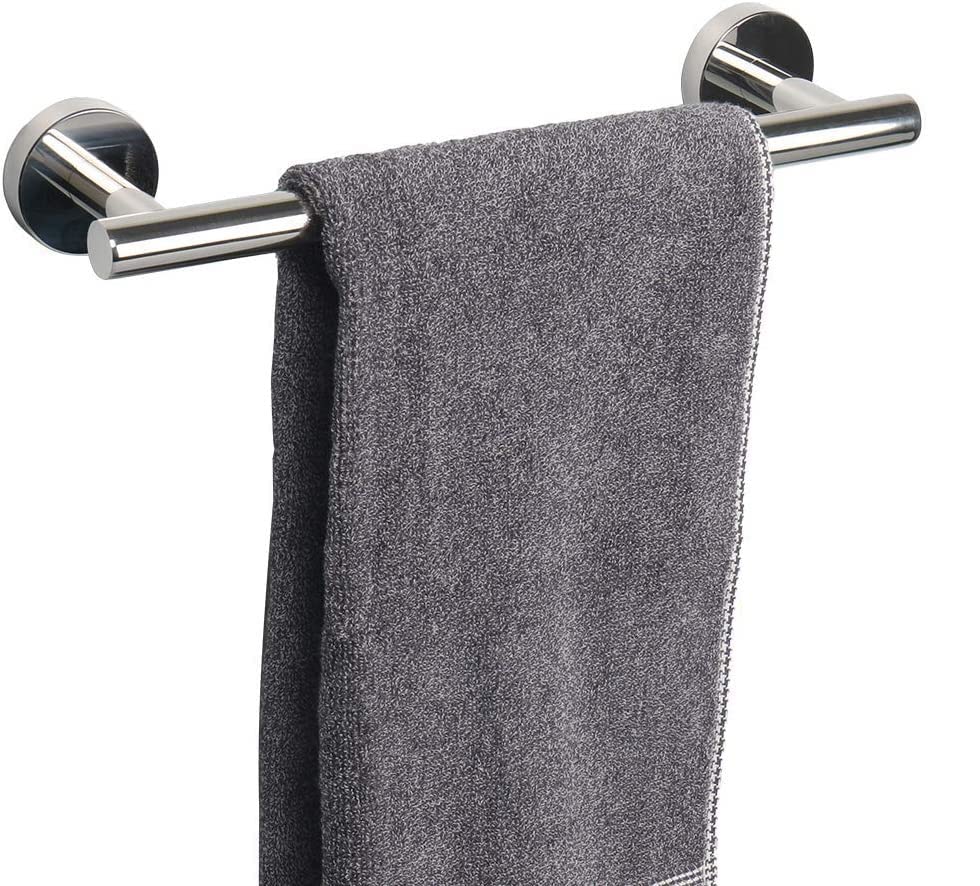 YUET Towel Rail 30CM Chrome Hand Towel Holder Bar Bathroom Holders For Bathrooms Kitchen Dish Cloths Hanger 304 Stainless Steel RUSTPROOF Wall Mounted 12''