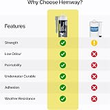Hemway Light Grey Hybrid Polymer Sealant 300 ml Waterproof Anti-Mould view 6