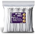 COMRUN 1000pcs 12Inch Nylon Zip Ties, 50 Pounds Tensile Strength,White Cable Tie,Industrial Grade,UV Resistant,Heavy Duty,for Home,Garden Trellis,Office,Garage and Workshop