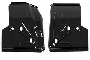 ECOTRIC Front Floor Pan Compatible with 1997-2006 Jeep TJ Wrangler 2-Door Driver & Passenger Side Set Steel Black